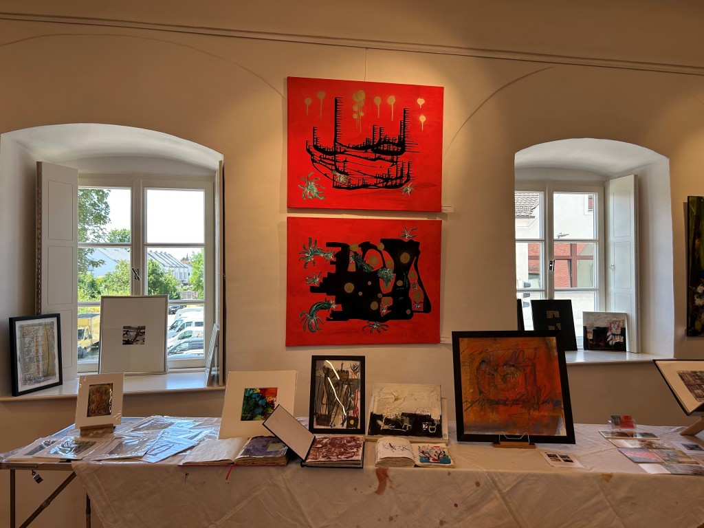 Gemälde bei Kunstausstellung