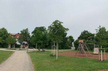 Ansicht auf einen Spielplatz