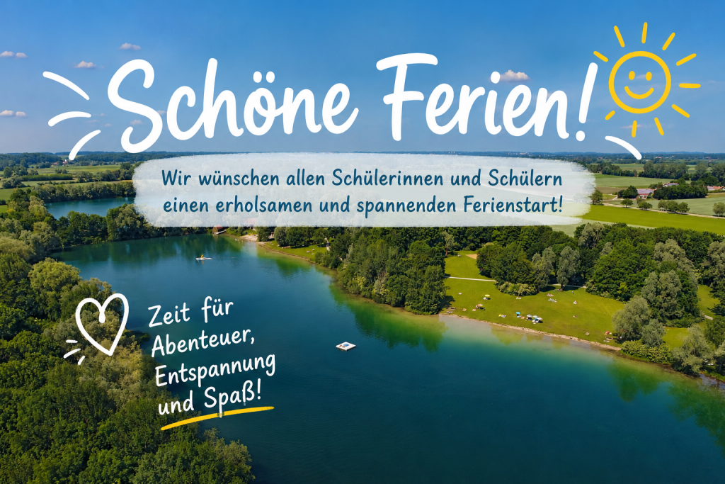 Mühlsee mit Schöne Ferien Text