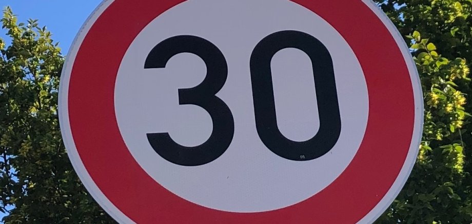 Tempo 30 Schild