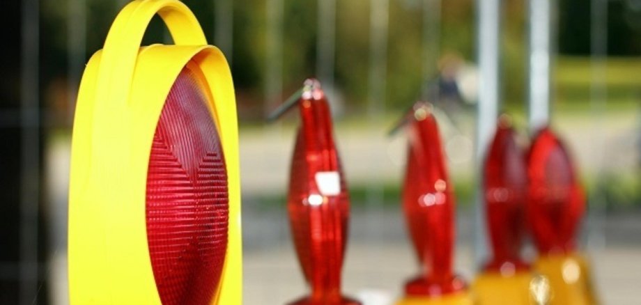 Hinweis auf eine aktuelle Baustelle