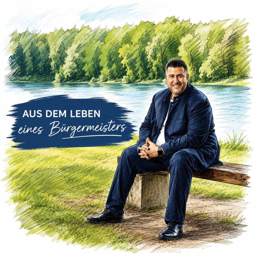 Mann auf Parkbank