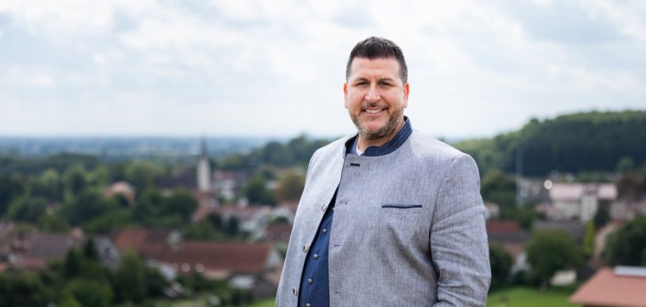 Mann in Landschaft