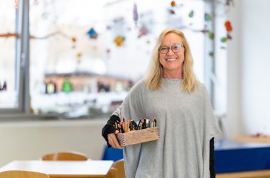 Frau mit Brille