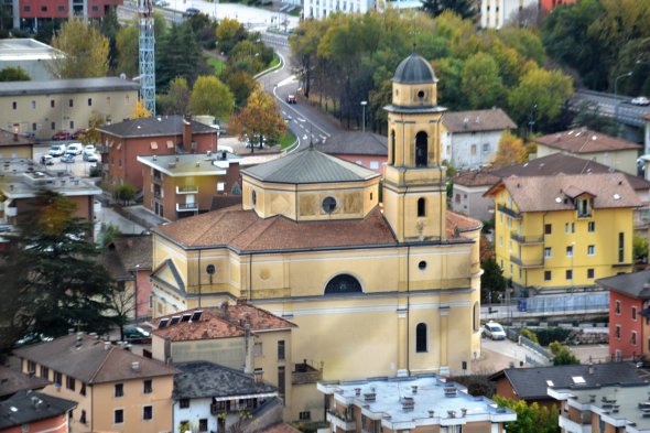 Luftaufnahme der Partnergemeinde Gardolo