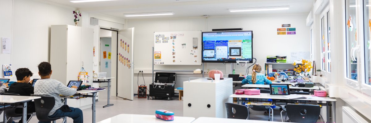 Blick in ein Klassenzimmer